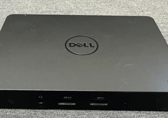 Dell WD15 USB-C Dockingstation  mit Netzteil - Schwarz - 1 Jahr Garantie