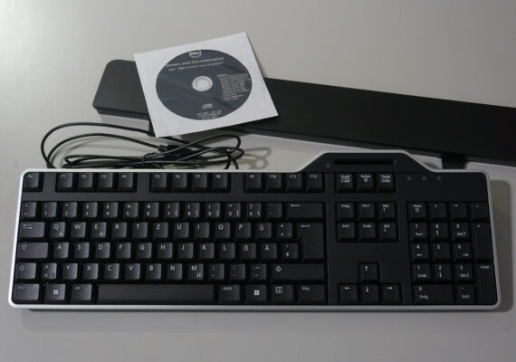 Dell Smartcardtastatur KB813, Tastatur, schwarz