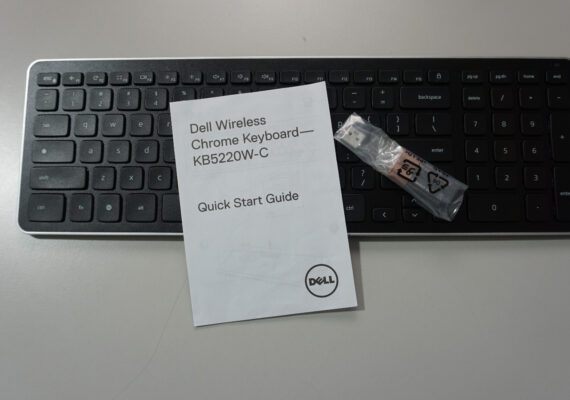 Dell Wireless Chrome Keyboard KB5220W-C QWERTY Englisch USB Open Box geprüft
