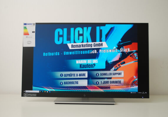 HP E27q G4 27" QHD Monitor | Refurbished | Top Zustand + Garantie